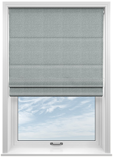 Soft Chevron, Urban Grey - Motorised Roman Blind